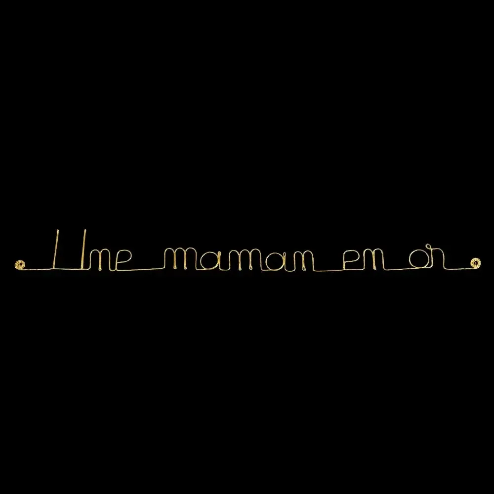 Other wall decoration - Gilded Brass Wall Decor " A Golden Mom ” - Mother's Day - BIJOUX DE MUR