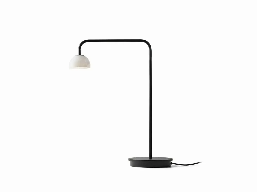 Table lamps - ABSIDIOLA table lamp with long arm in alabaster or ceramic - LUXCAMBRA