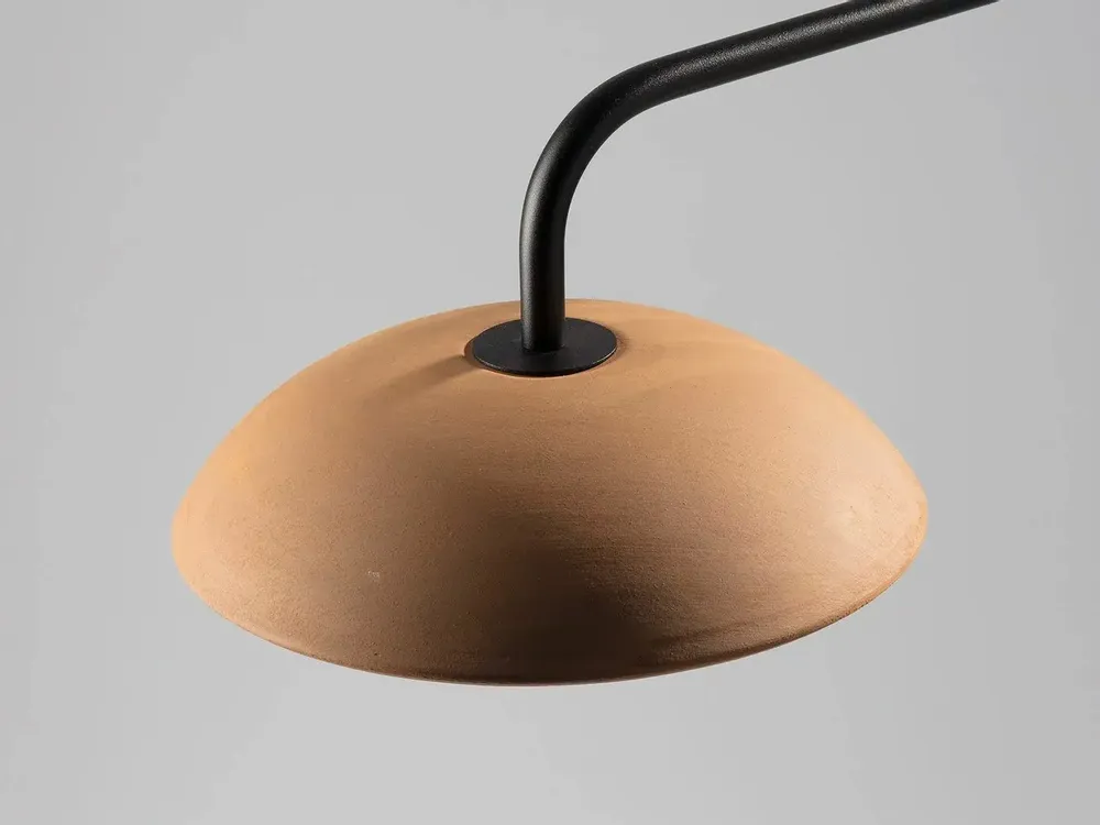 Table lamps - ABSIDIOLA long arm table lamp in ceramic plato - LUXCAMBRA