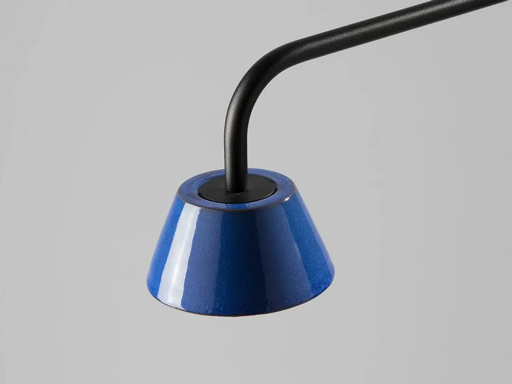 Table lamps - ABSIDIOLA table lamp with long arm conica ceramic - LUXCAMBRA