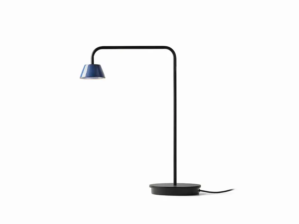 Table lamps - ABSIDIOLA table lamp with long arm conica ceramic - LUXCAMBRA