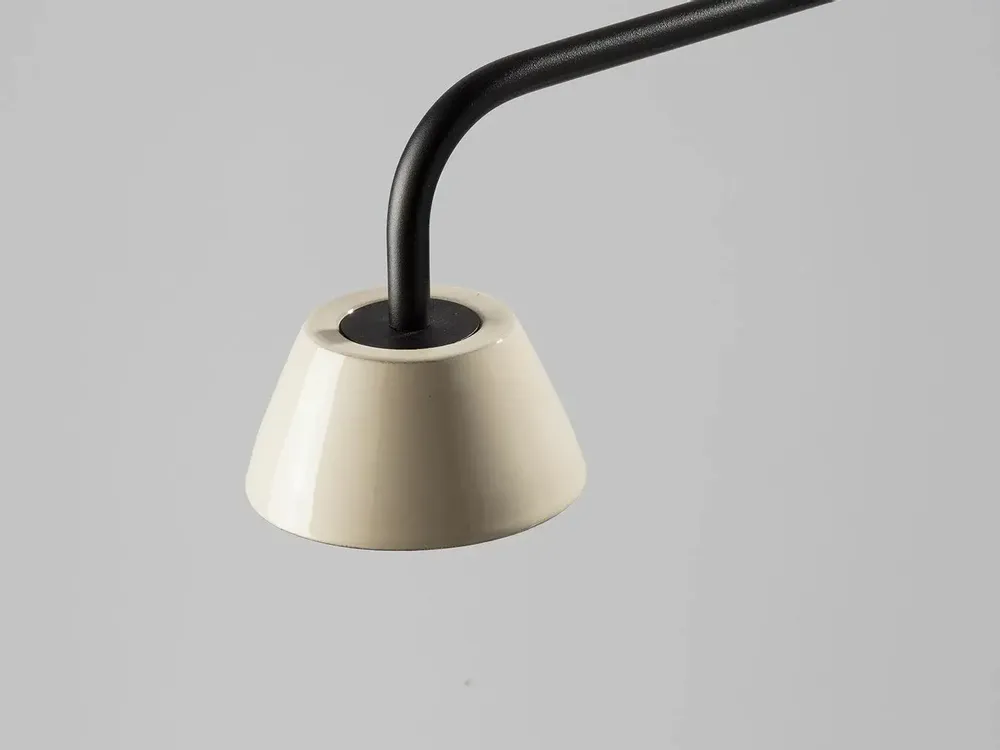Table lamps - ABSIDIOLA conica ceramic short arm table lamp - LUXCAMBRA