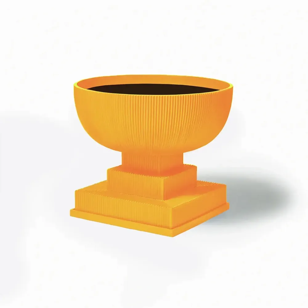 Flower pots - Modern oversized “blue” fibreglass planter - TULESTE FACTORY