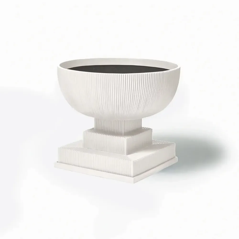 Flower pots - Modern oversized “blue” fibreglass planter - TULESTE FACTORY