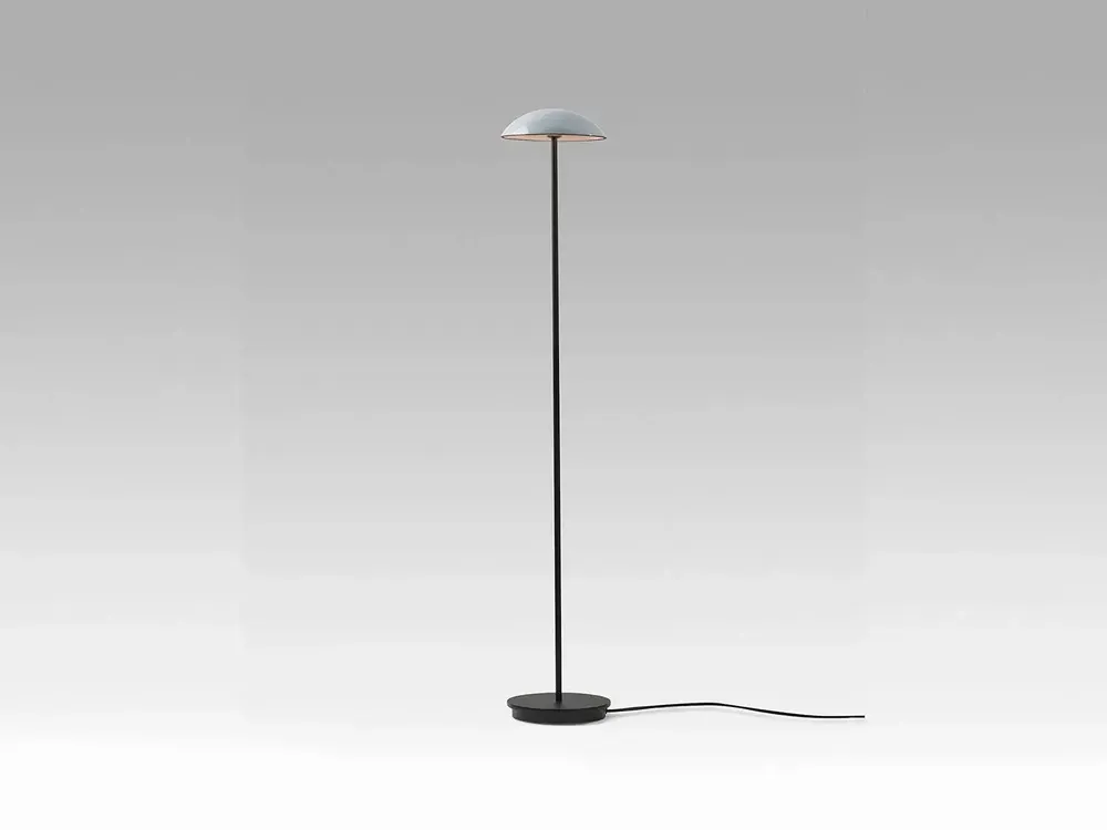 Floor lamps - ABSIDIOLA floor lamp plato 20cm ceramic shade - LUXCAMBRA