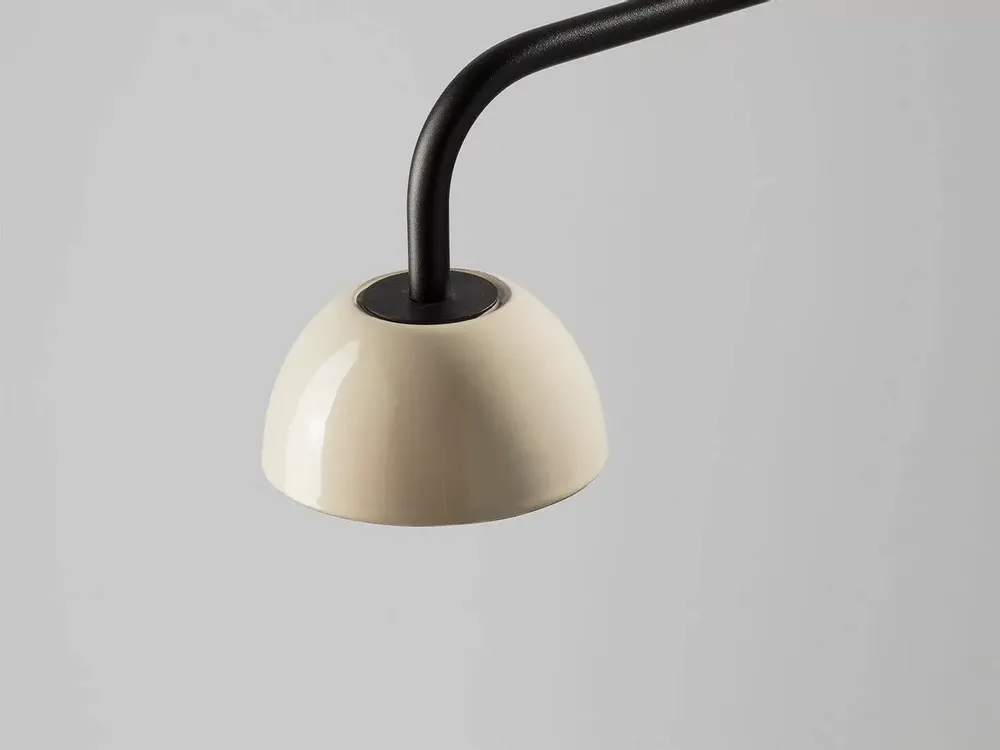 Floor lamps - ABSIDIOLA floor lamp brazo mini alabaster or ceramic lampshade - LUXCAMBRA