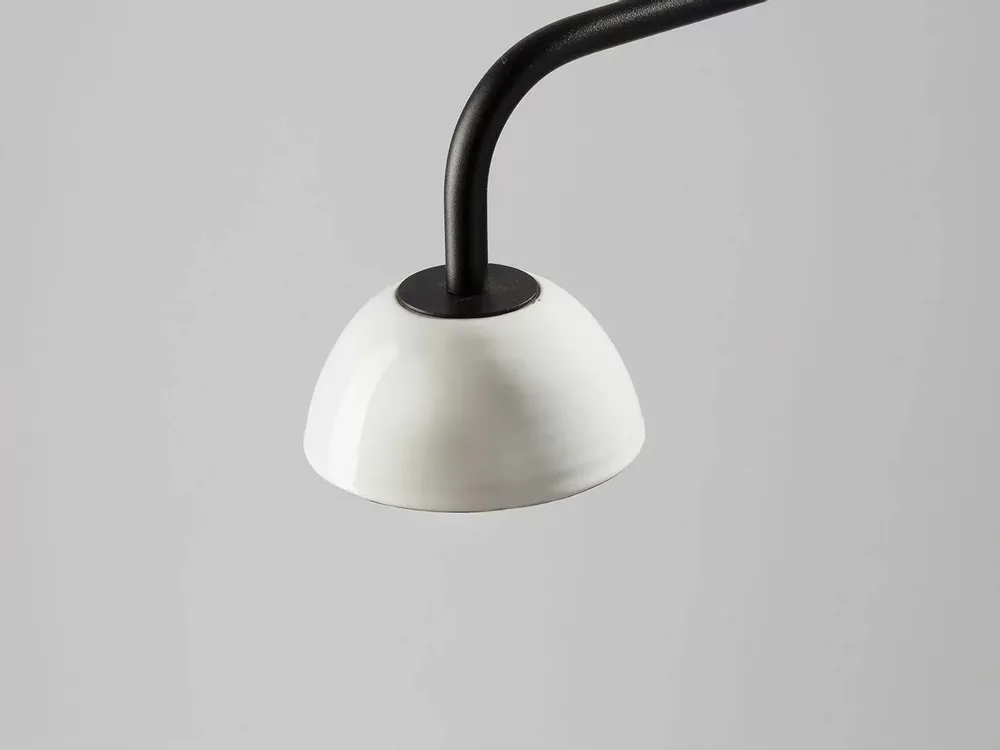 Floor lamps - ABSIDIOLA floor lamp brazo mini alabaster or ceramic lampshade - LUXCAMBRA