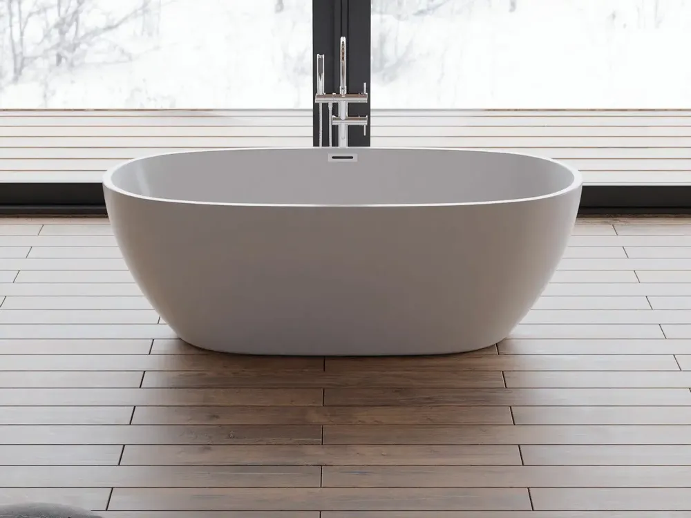 Bathtubs - Freestanding Oval Bathtub SAMBA L. 170 x W. 79 cm, by SPALINA - SPALINA