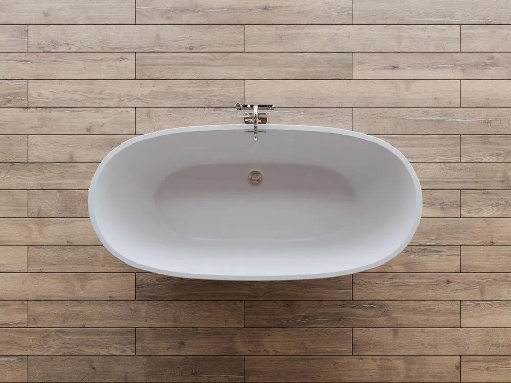 Bathtubs - Freestanding Oval Bathtub SAMBA L. 170 x W. 79 cm, by SPALINA - SPALINA
