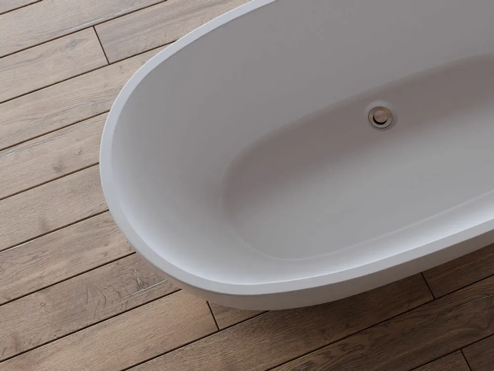 Bathtubs - Freestanding Oval Bathtub SAMBA L. 170 x W. 79 cm, by SPALINA - SPALINA
