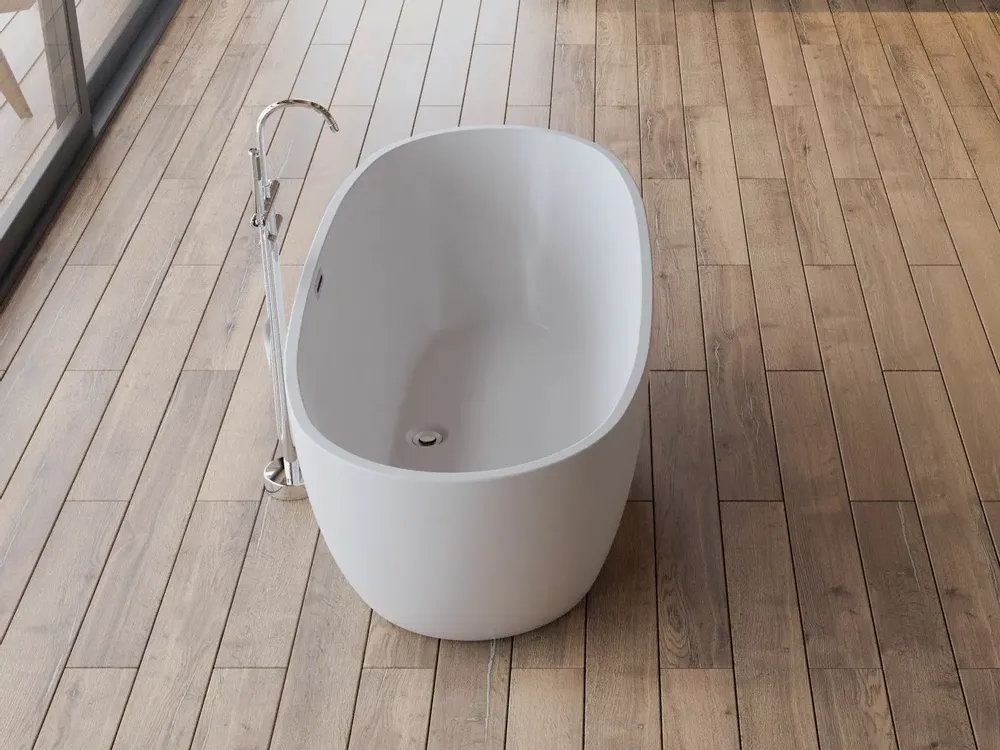 Bathtubs - Freestanding Oval Bathtub SAMBA L. 170 x W. 79 cm, by SPALINA - SPALINA