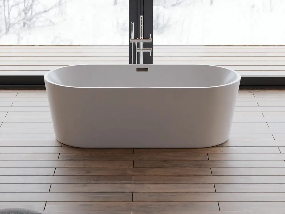 Bathtubs - Freestanding Oval Bathtub JADE L. 170 x W. 80 cm, by SPALINA - SPALINA