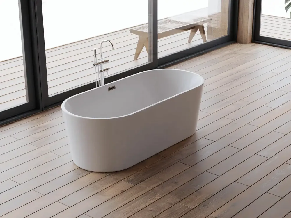 Bathtubs - Freestanding Oval Bathtub JADE L. 170 x W. 80 cm, by SPALINA - SPALINA