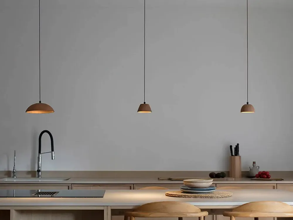 Hanging lights - ABSIDIOLA mini hanging lamp with alabaster or ceramic shade - LUXCAMBRA