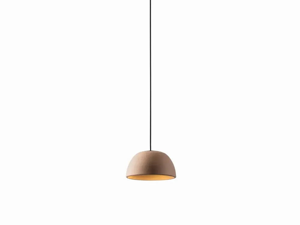 Hanging lights - ABSIDIOLA mini hanging lamp with alabaster or ceramic shade - LUXCAMBRA