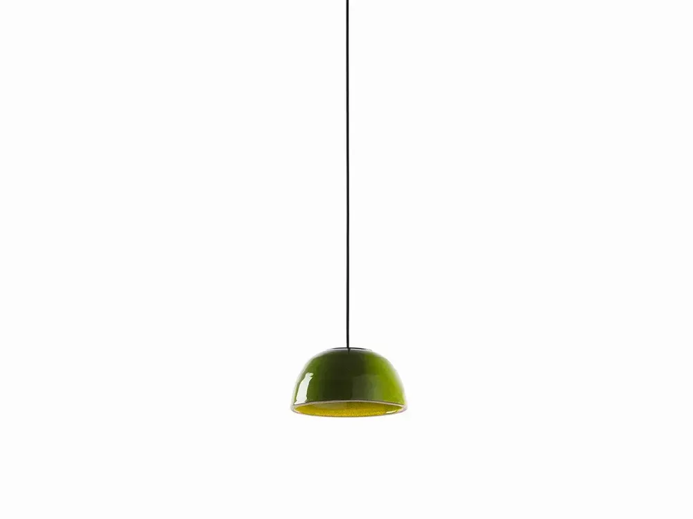 Hanging lights - ABSIDIOLA mini hanging lamp with alabaster or ceramic shade - LUXCAMBRA