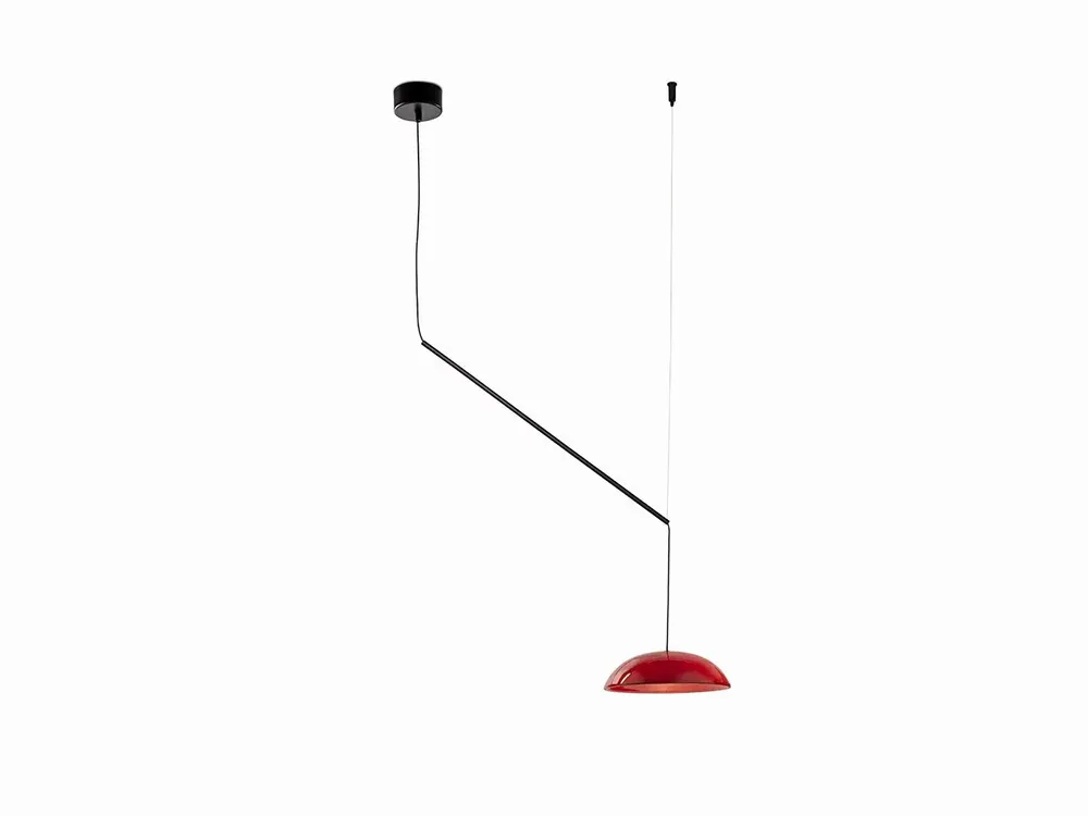 Hanging lights - ABSIDIOLA moving hanging lamp plato ceramic lampshade - LUXCAMBRA
