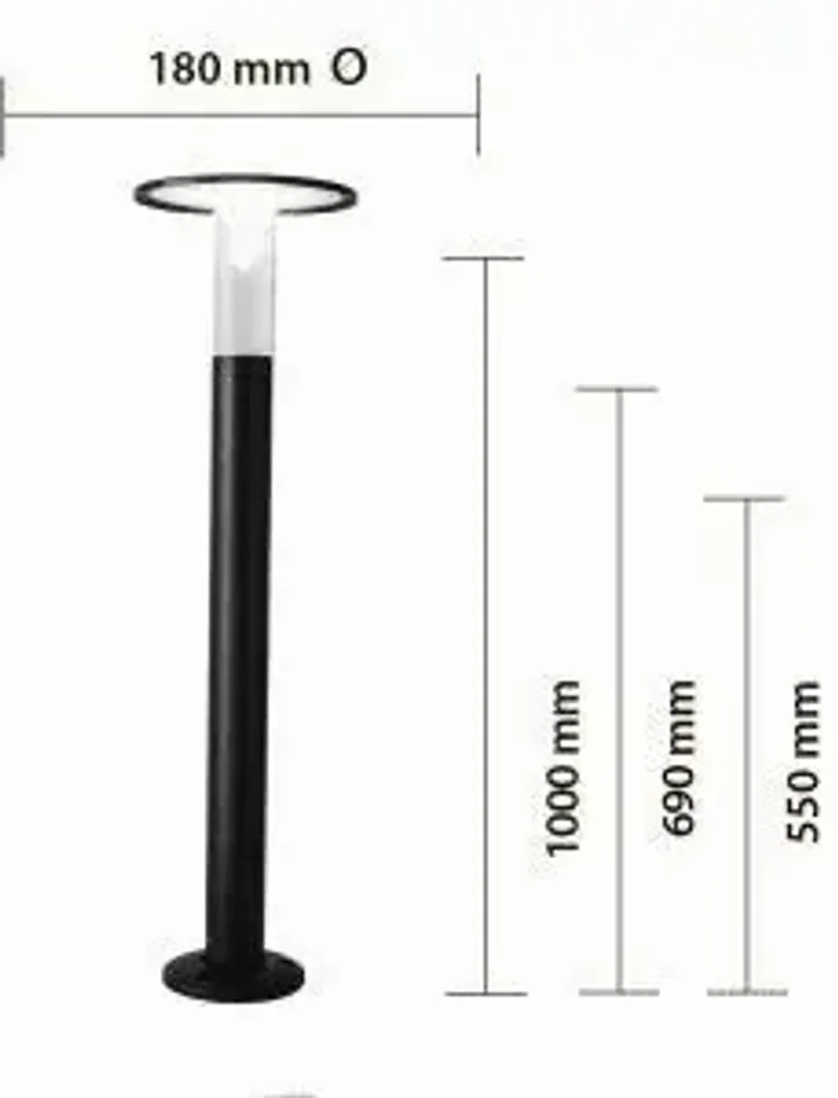 Garden accessories - FLAT 50 outdoor bollard lamp - KRILADESIGN SRL