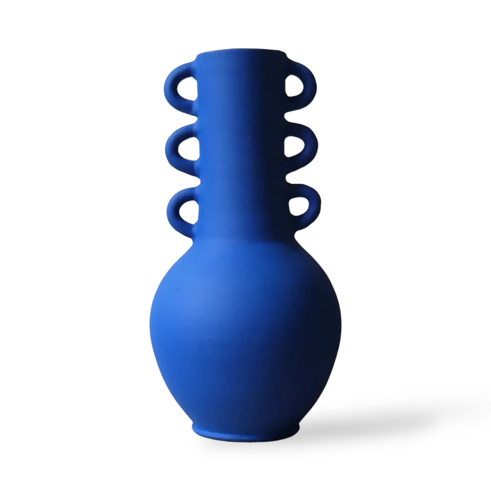 Vases - Triana Vase - Matt Blue - MAISON MARMOL