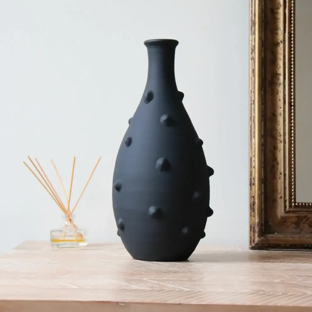 Vases - Timgad Vase - Matt Black - MAISON MARMOL