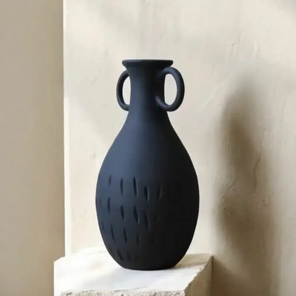 Vases - Vase Arcila - Noir mat - MAISON MARMOL