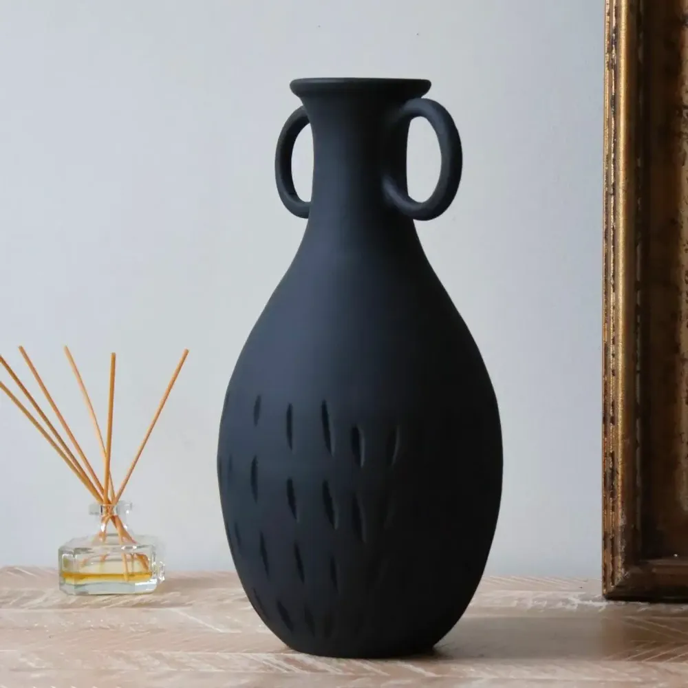 Vases - Vase Arcila - Noir mat - MAISON MARMOL