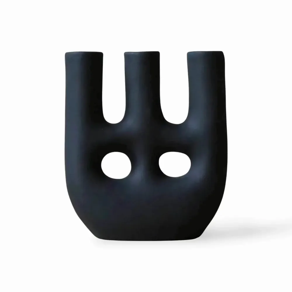 Vases - Walili Vase - Matt Black - MAISON MARMOL