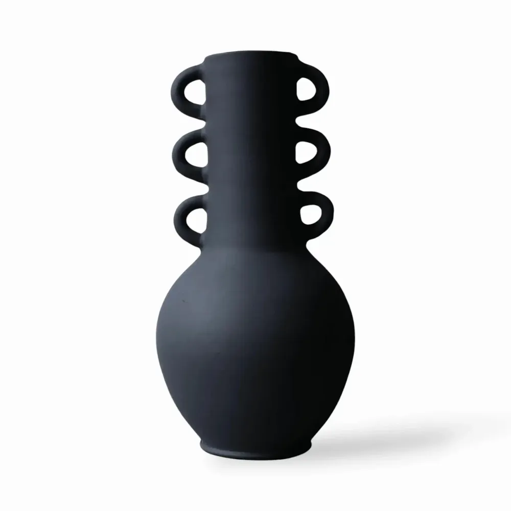 Vases - Triana Vase - Matt Black - MAISON MARMOL