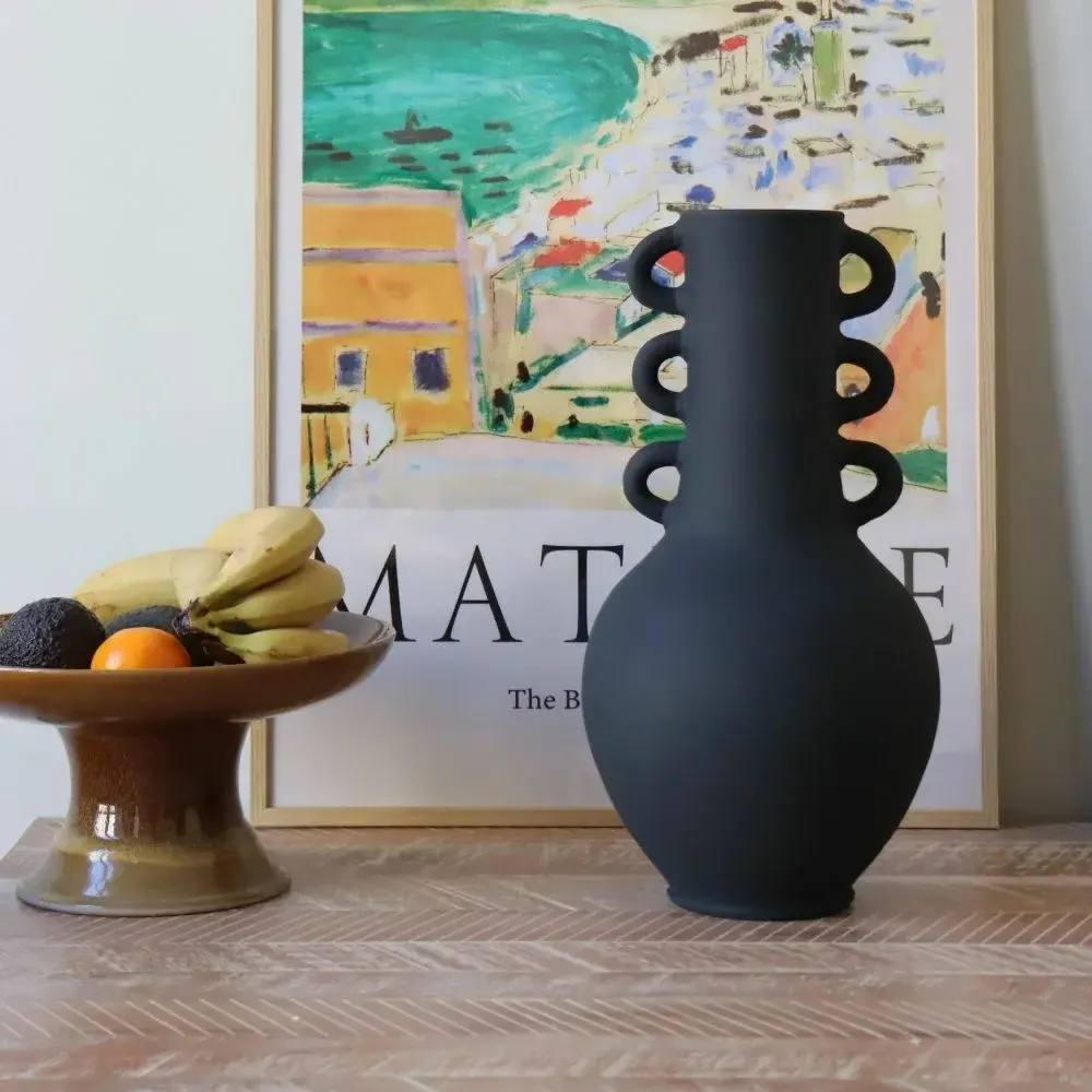 Vases - Triana Vase - Matt Black - MAISON MARMOL