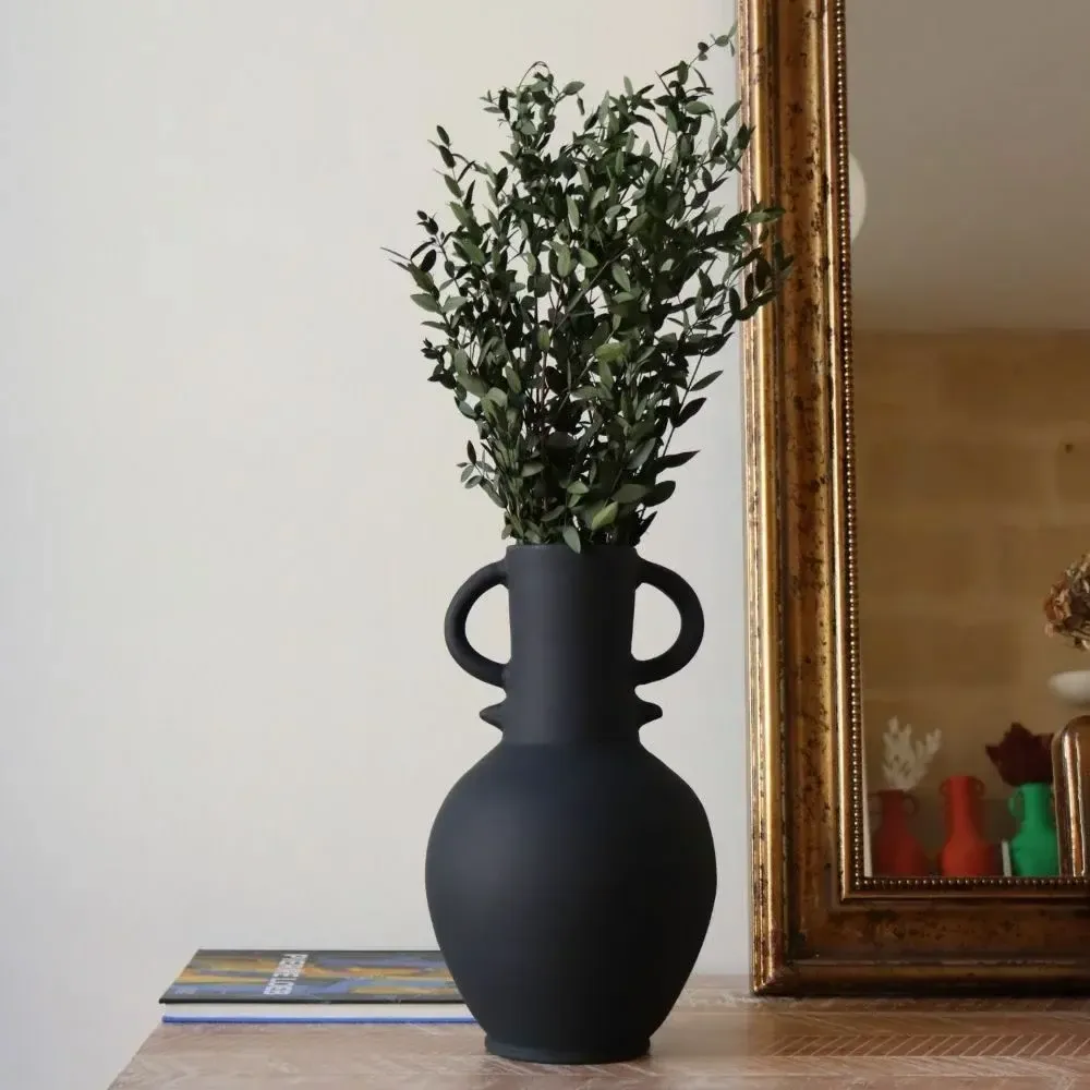 Vases - Zilil Vase - Matt Black - MAISON MARMOL