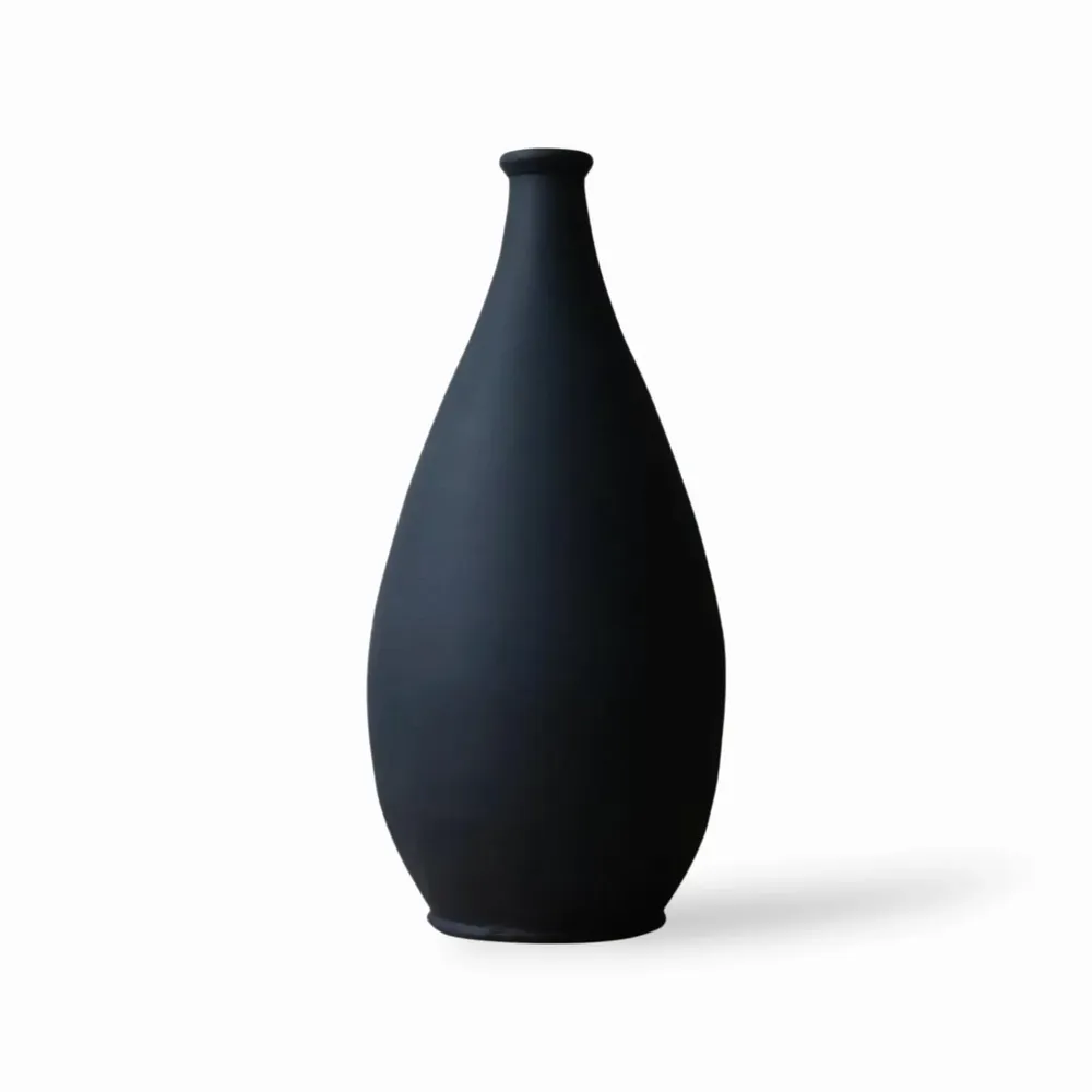 Vases - Tamuda Vase - Matt Black - MAISON MARMOL