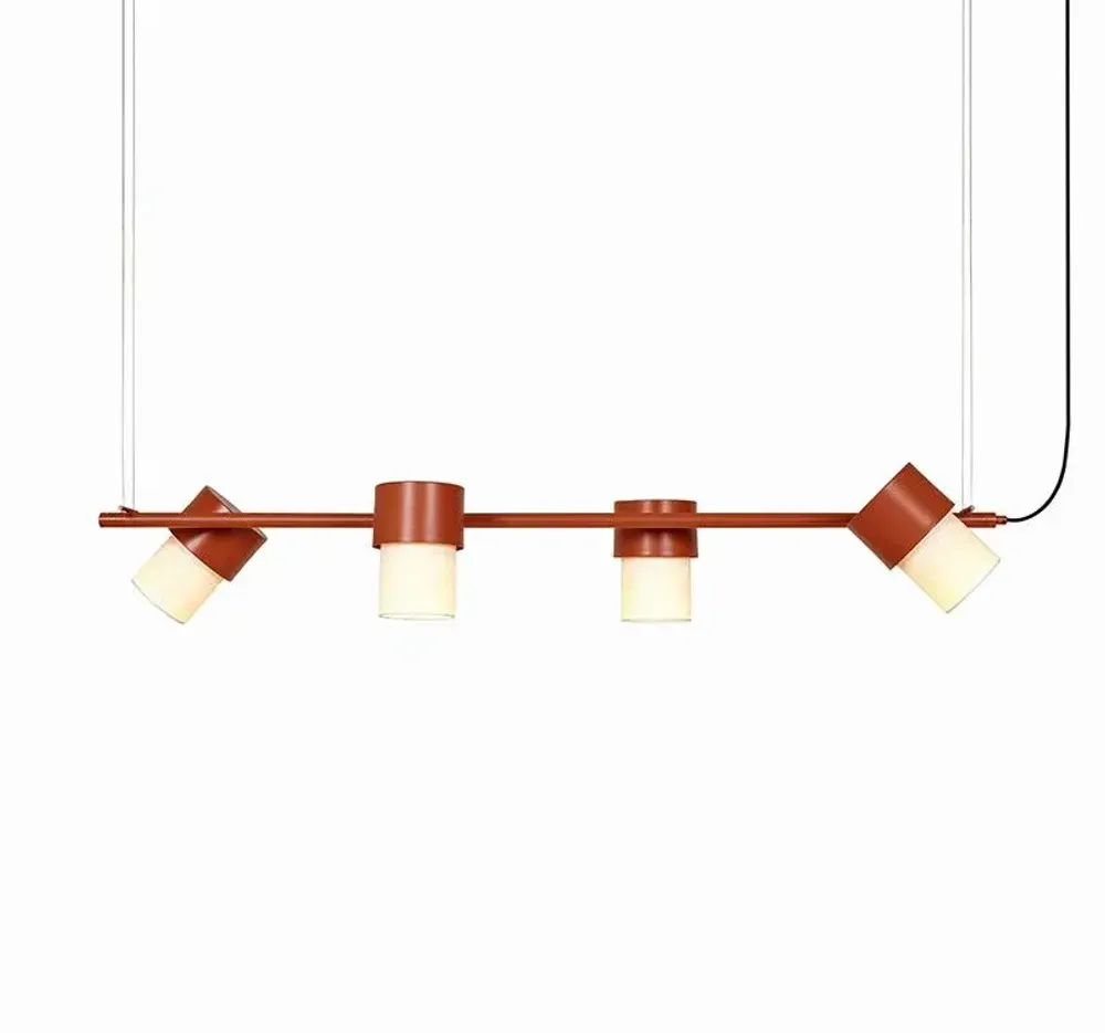 Suspensions - KAN suspension linéal avec 4 abat-jours articulés - LUXCAMBRA