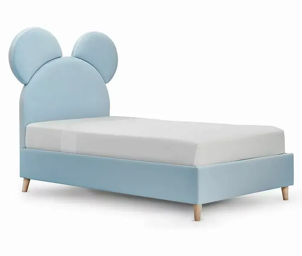 Chambres d'enfants - Crazy Mouse Upholstered Bed - BLUE BEAR