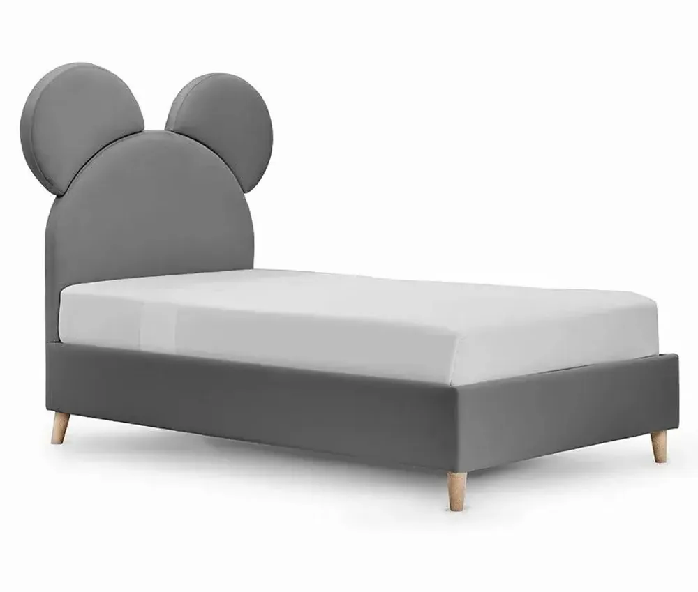 Chambres d'enfants - Crazy Mouse Upholstered Bed - BLUE BEAR