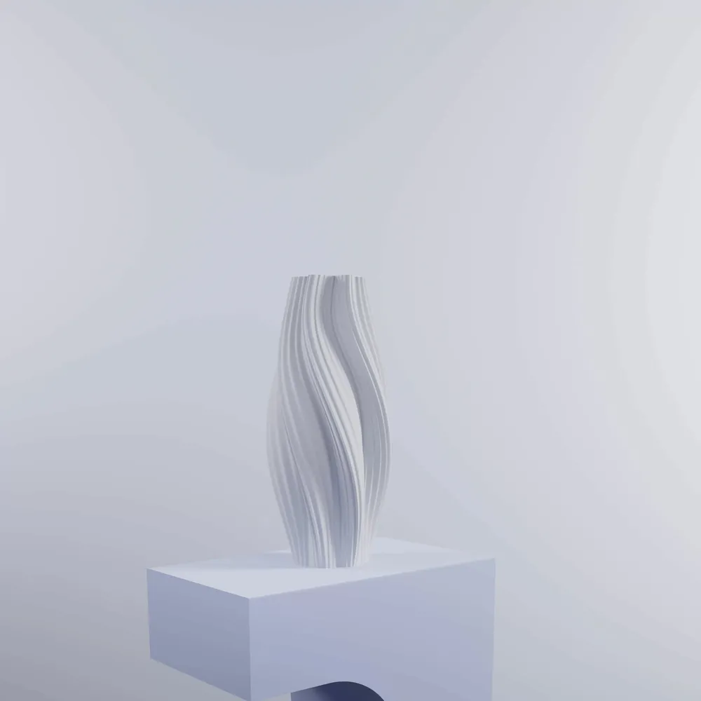 Office design and planning - 3D printed vase "Hot Ice Cream Slim" - AURA 3D