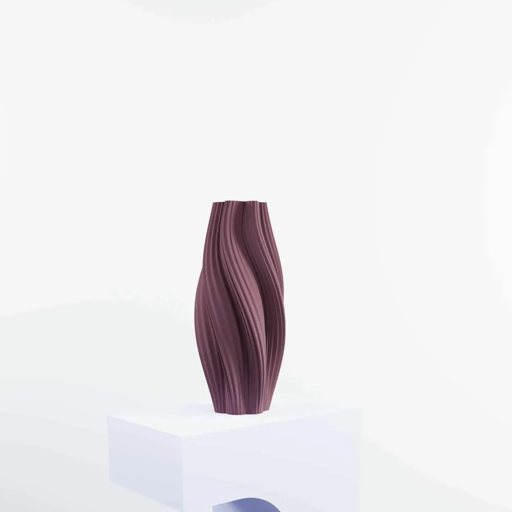 Office design and planning - 3D printed vase "Hot Ice Cream Slim" - AURA 3D