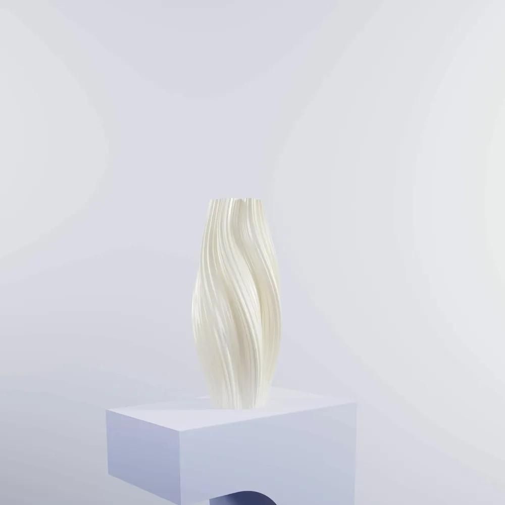 Office design and planning - 3D printed vase "Hot Ice Cream Slim" - AURA 3D