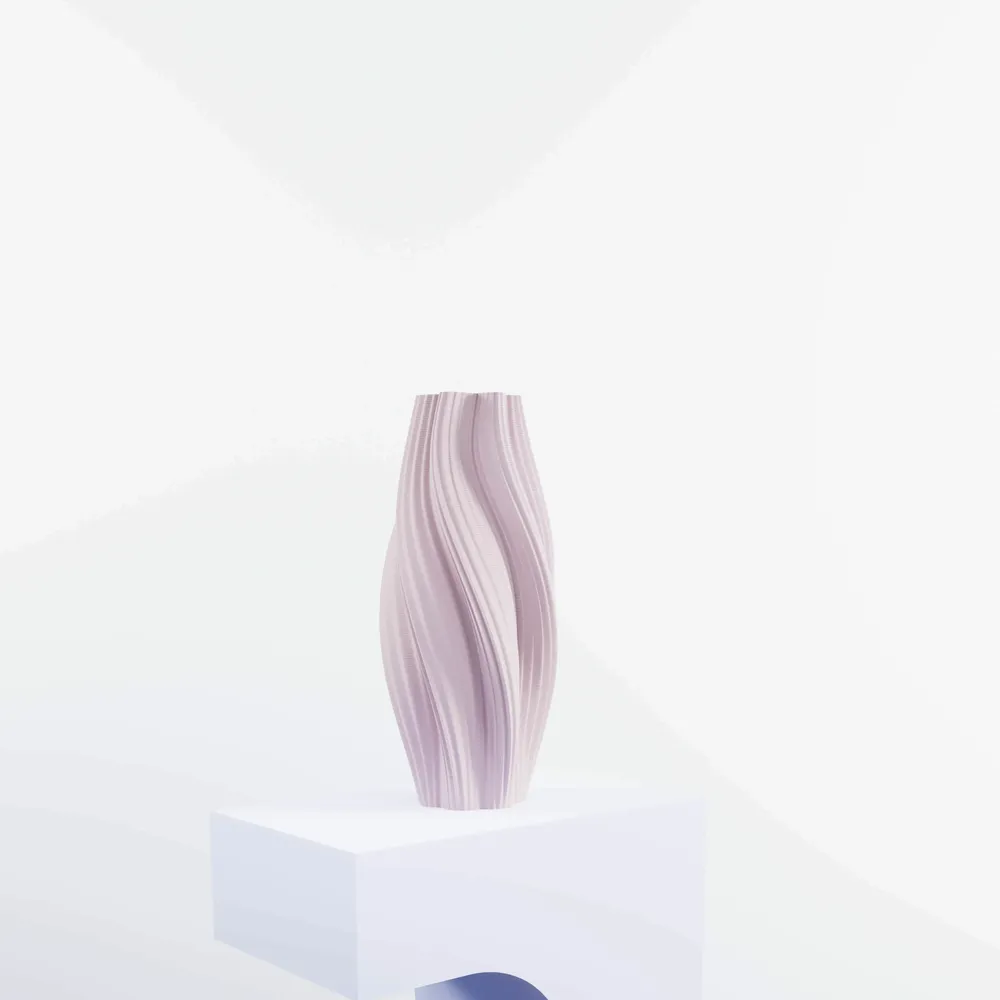 Office design and planning - 3D printed vase "Hot Ice Cream Slim" - AURA 3D