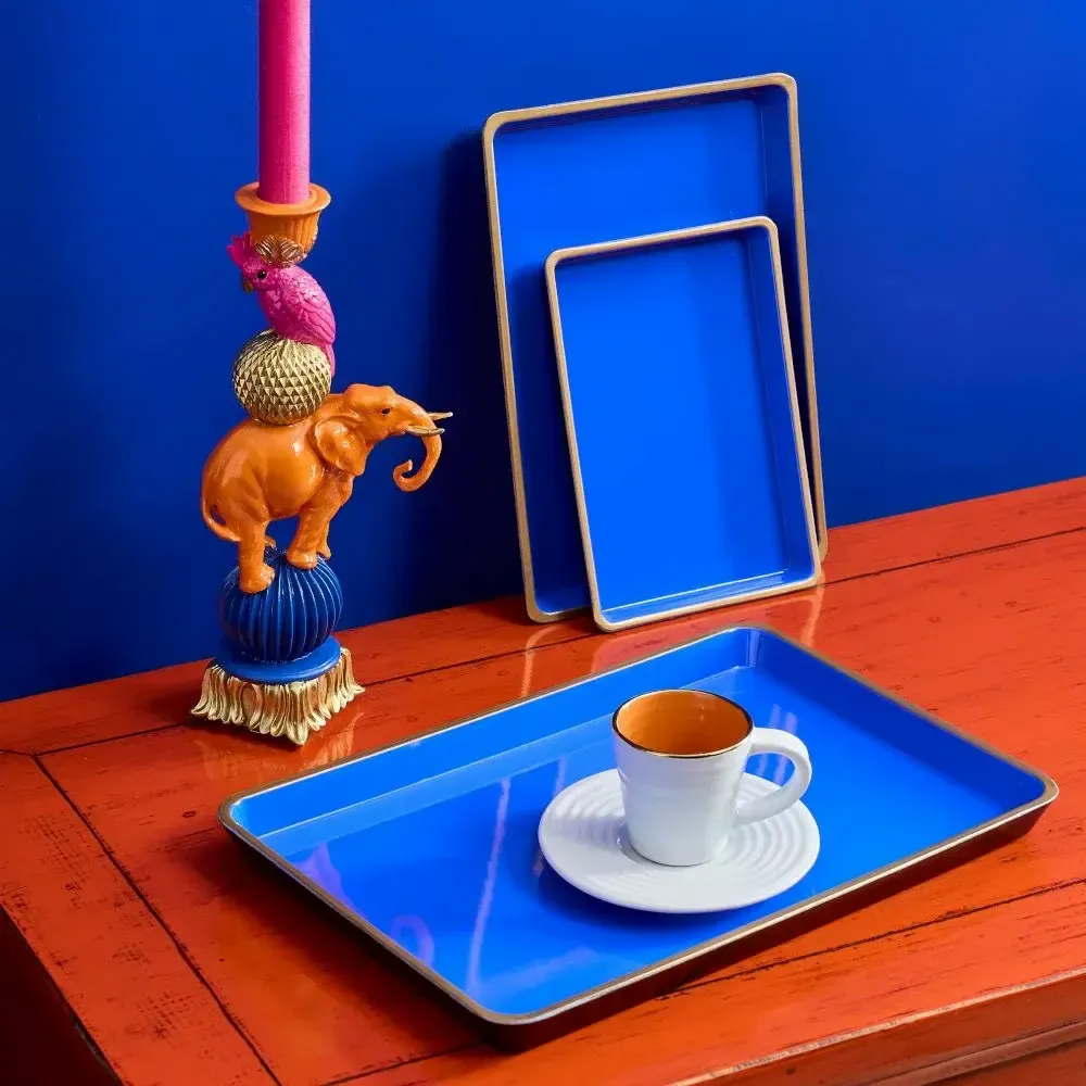 Tea and coffee accessories - Colorful Tray - Set of 3 - WERNER VOSS