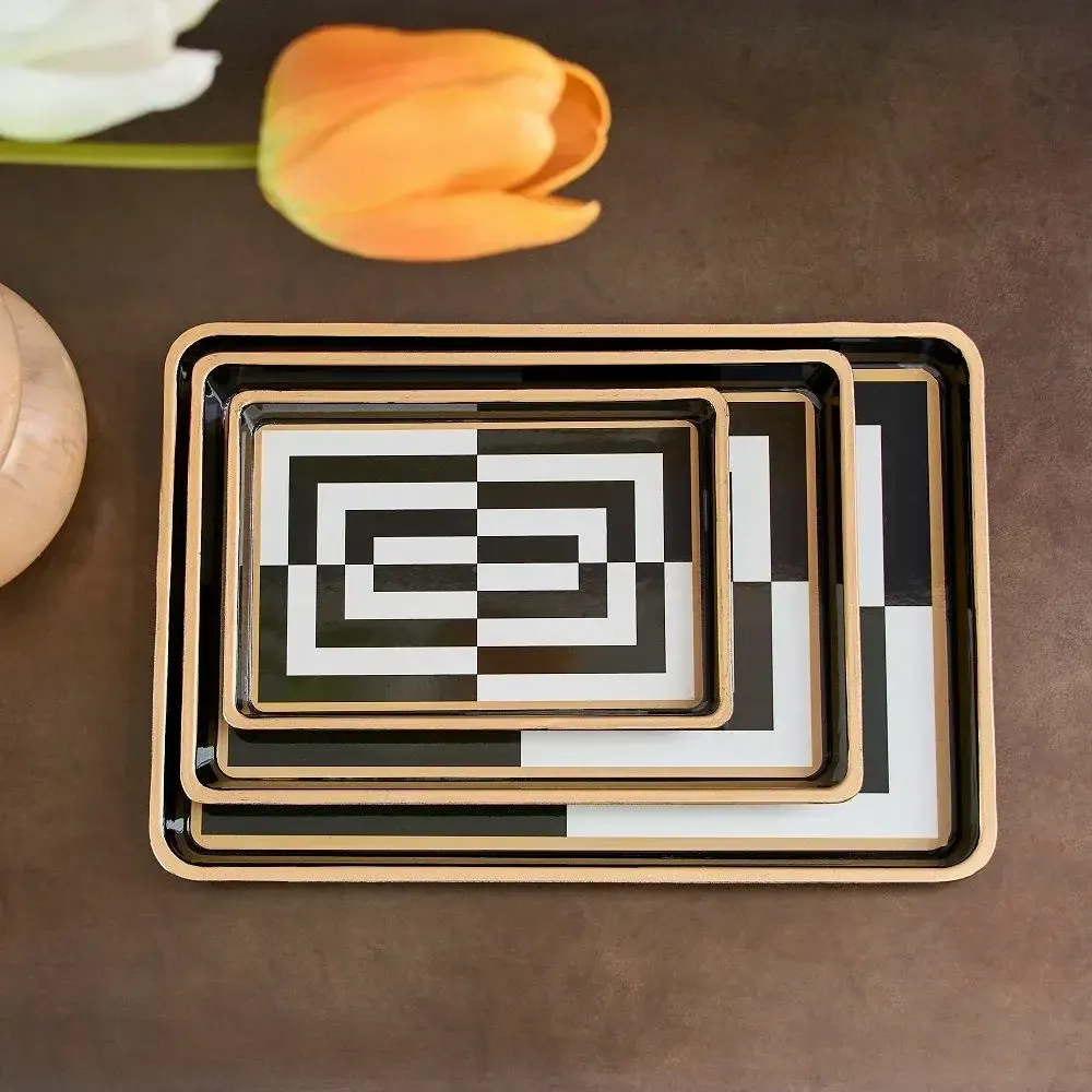 Tea and coffee accessories - Colorful Tray - Set of 3 - WERNER VOSS