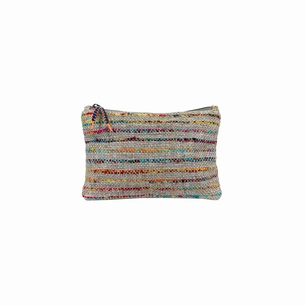 Pochettes - Pochette bicolore zippée TRAIL 25x17 cm - BED AND PHILOSOPHY
