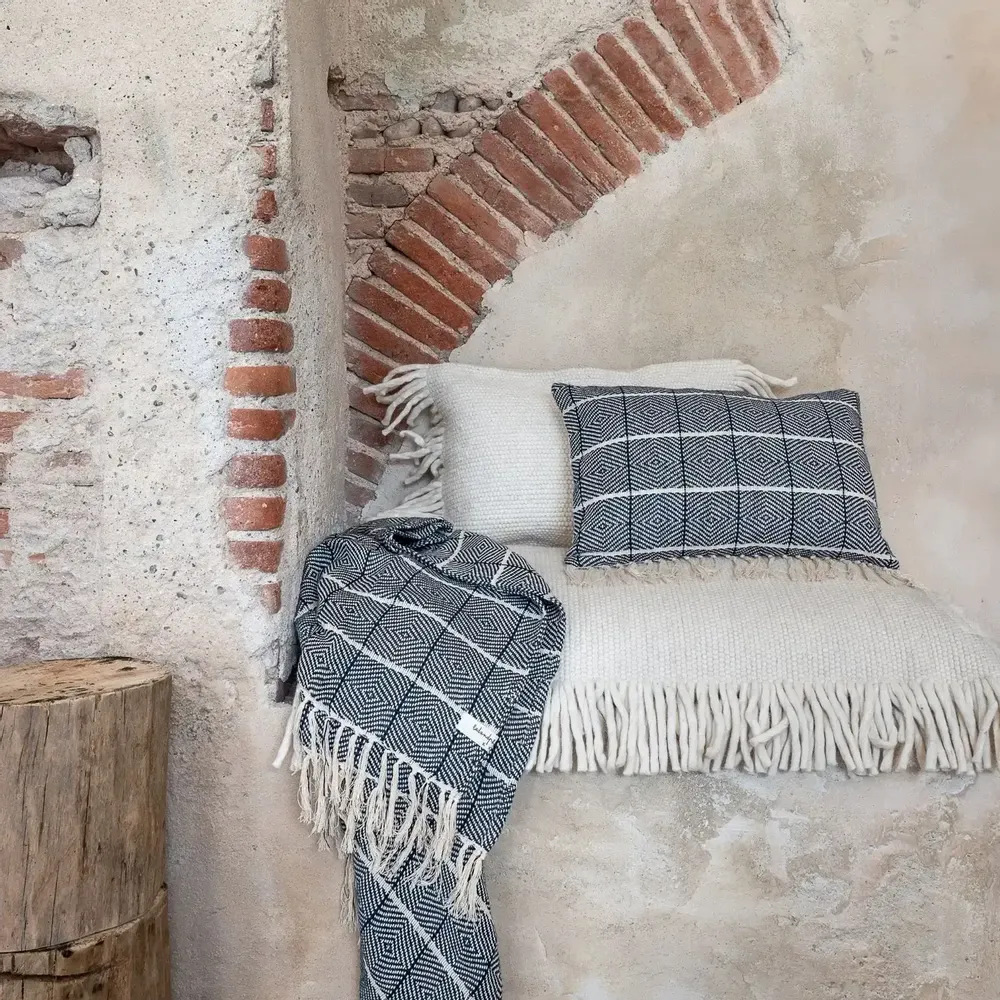 Coussins textile - Housse de coussin en lin et coton CACAO 40x60 cm - BED AND PHILOSOPHY