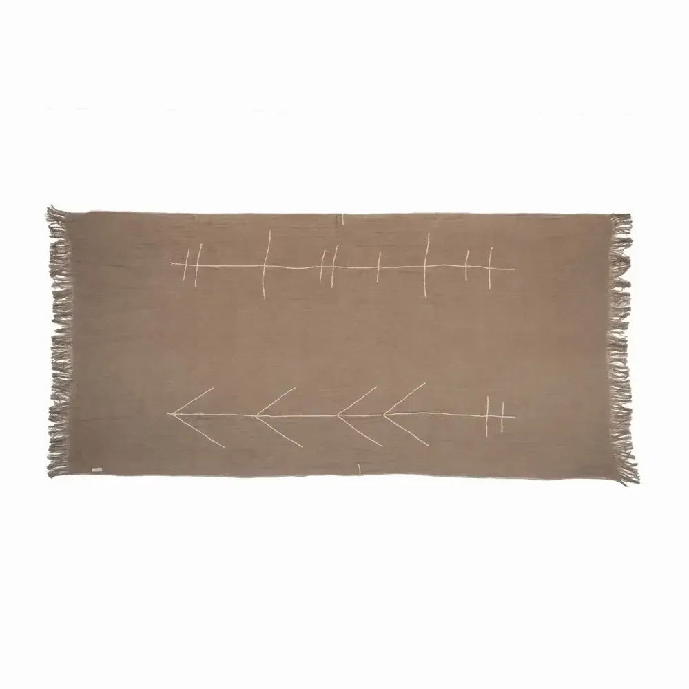 Throw blankets - BOREAL linen blanket 125x230 cm - BED AND PHILOSOPHY