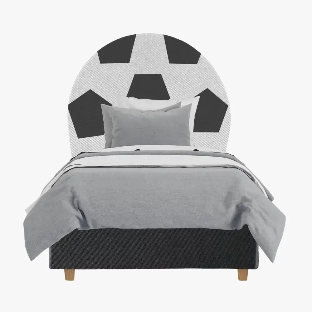 Children's bedrooms - Soccer Ball Upholstered Bed - BLUE BEAR