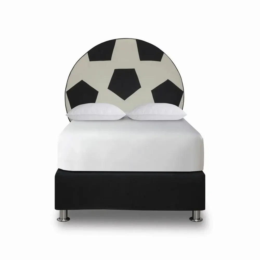 Children's bedrooms - Soccer Ball Upholstered Bed - BLUE BEAR