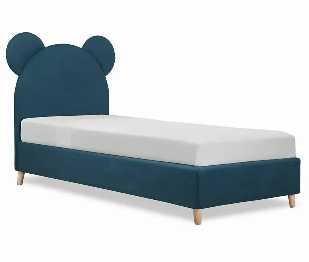 Chambres d'enfants - Teddy Bear Upholstered Bed - BLUE BEAR