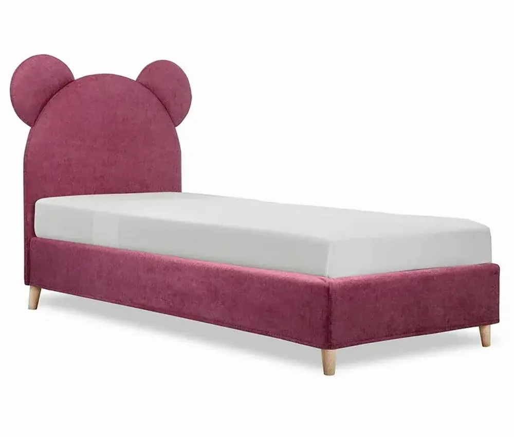 Chambres d'enfants - Teddy Bear Upholstered Bed - BLUE BEAR