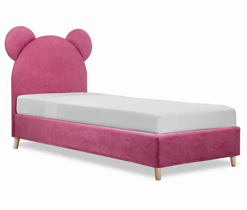 Chambres d'enfants - Teddy Bear Upholstered Bed - BLUE BEAR
