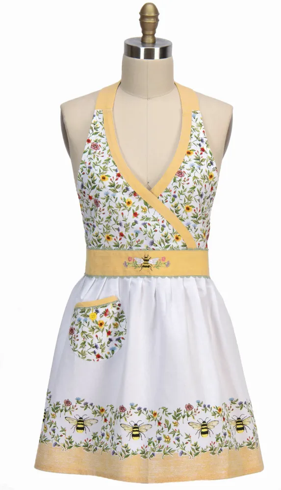 Tabliers de cuisine - tablier bee floral - KARENA INTERNATIONAL