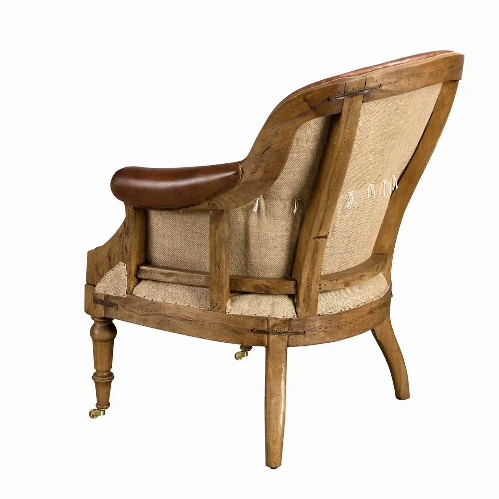 Armchairs - Cognac brown leather armchair - ANGEL CERDÁ